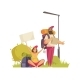 City Hitchhiking People Composition - GraphicRiver Item for Sale