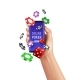 Poker Online Smartphone Composition - GraphicRiver Item for Sale