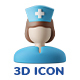 3D Icon Pack - Medical - Vol.01-Hospital & Clinic