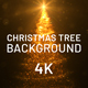 Gold Christmas Tree Background 4K - VideoHive Item for Sale
