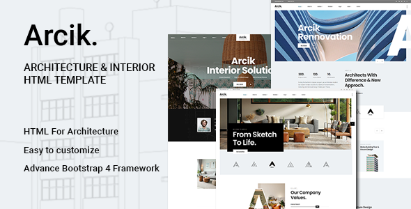 Arcik - Architecture & Interior HTML Template