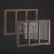 Wooden windows - 3DOcean Item for Sale
