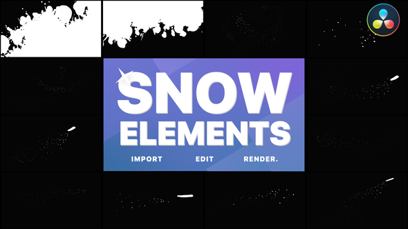 Magic Snow Elements | DaVinci Resolve