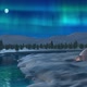 Aurora over Igloo at Winter River - VideoHive Item for Sale