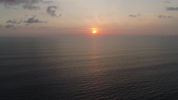 Sunset Over the Sea