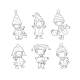 Cute Cartoon Gnomes - GraphicRiver Item for Sale