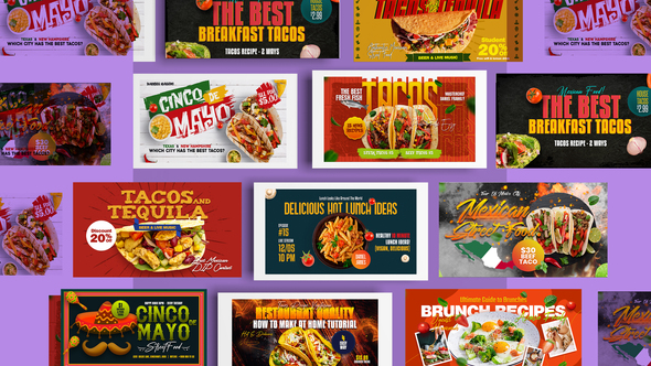 Tacos Facebook Banners Ad SlideShow