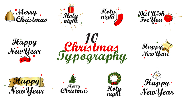 Christmas Typography alt