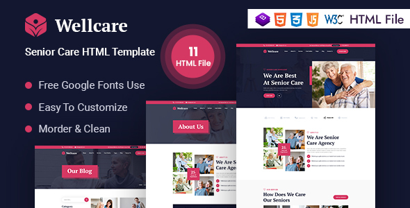 Wellcare - Senior Care HTML Template