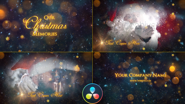 Christmas Memories Slideshow - DaVinci Resolve