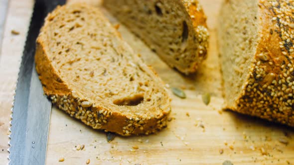 Freshly Baked Bread with Seeds