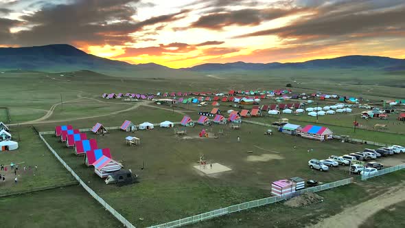 Amazing Sunset in Mongolia