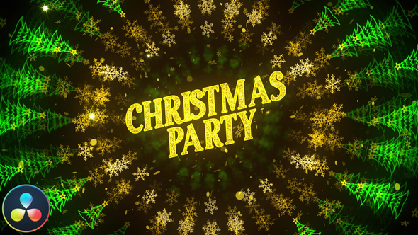 Christmas Party Invitation - DaVinci Resolve