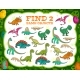 Kids Game Find Two Same Cartoon Dinosaurs Jungle - GraphicRiver Item for Sale