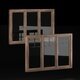 Wooden windows - 3DOcean Item for Sale