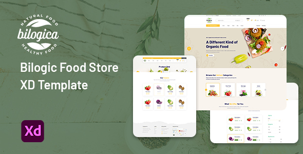 Bilogica - Food Store XD Template