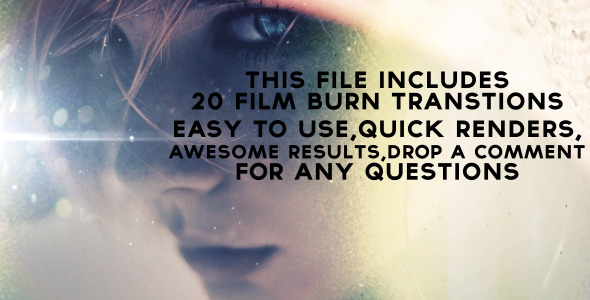 Film Burn Transitions - 20 pack alt