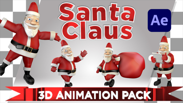 Santa Claus 3D Animation Pack