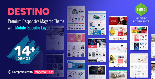 Destino – Premium Responsive Magento Theme with Mobile-Specific Layouts
