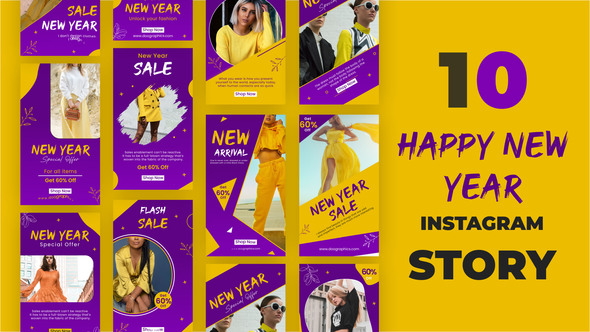 New Year Fashion Sale Instagram Story Pack