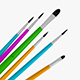 6 brush painting - 3DOcean Item for Sale