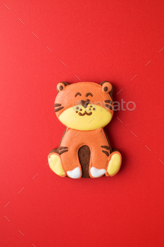 ear of the tiger according to the Chinese zodiac calendar. High quality photo