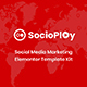 Socioplay - Social Media Marketing Elementor Template Kit - ThemeForest Item for Sale