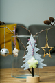 Felted Christmas trees in grey and yellow interior design - PhotoDune Item for Sale