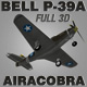 Bell P-39A Airacobra 3d model of WW2 aircraft - 3DOcean Item for Sale