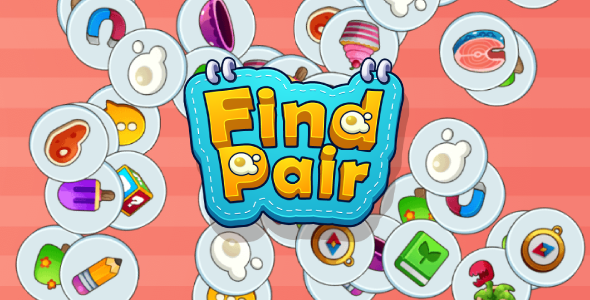 Find Pair - HTML5 Casual Game (Phaser 3)