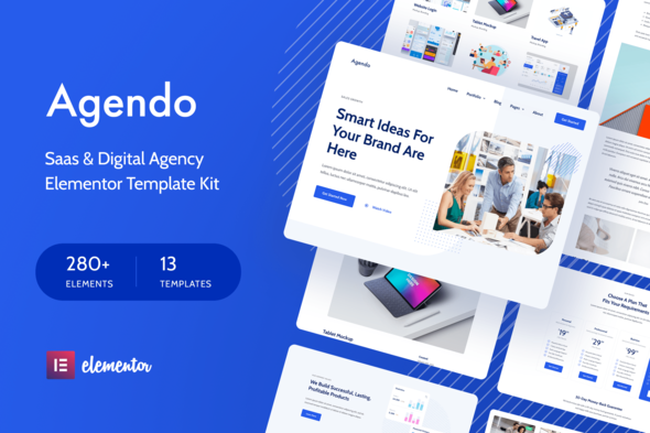 Agendo - Digital Agency & Creative Elementor Template Kit