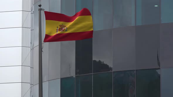 Spain Flag Background 4K
