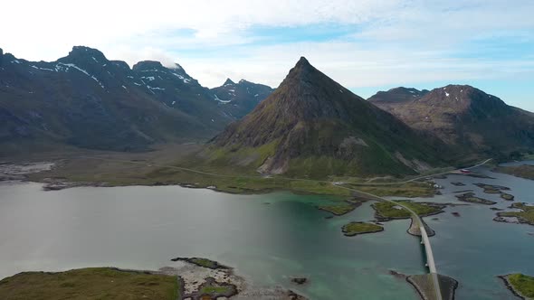 Fredvang Bridges Panorama Lofoten Islands