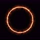 Fiery Yellow Red Ring on a Black Background - VideoHive Item for Sale