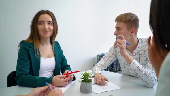 Young People at Group Discussion