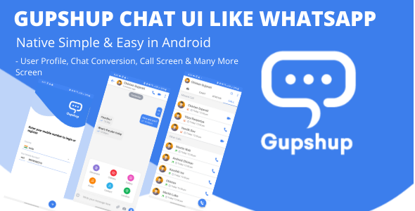GupShup Chat XML Android UI Like Whatsapp