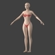Stylized Female 01 A-Pose Generic Mesh - 3DOcean Item for Sale