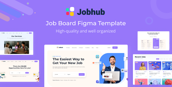 JobHub - Job Board Figma Template