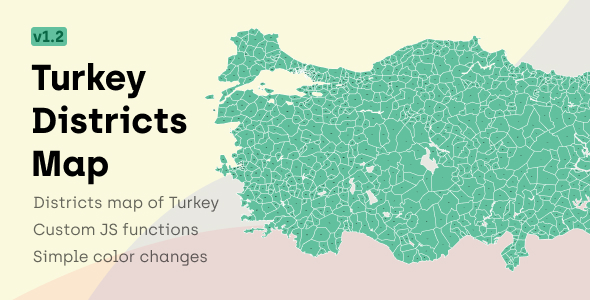 Interactive Vectorel Turkey District and City Map [SVG, JS, HTML5]