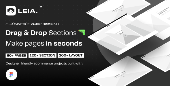 Leia | e-Commerce Wireframe Kit for Figma