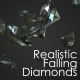Realistic Falling Diamonds Looped - VideoHive Item for Sale