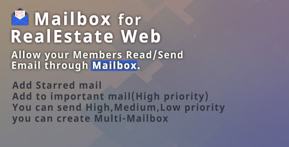 MailBox plugin for RealEstateWeb - with Agency Portal