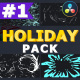 Cartoon Holiday Elements | DaVinci Resolve - VideoHive Item for Sale