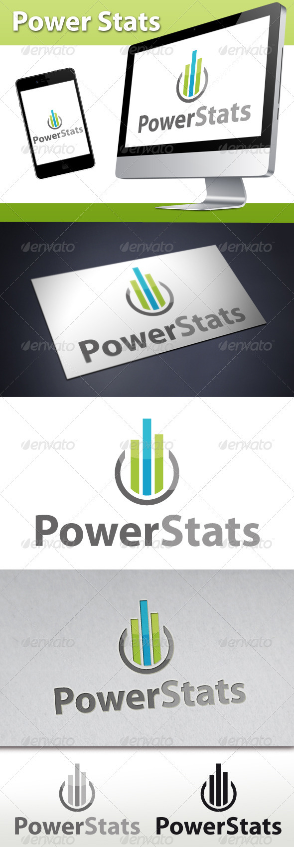 Power Stats Marketing Logo