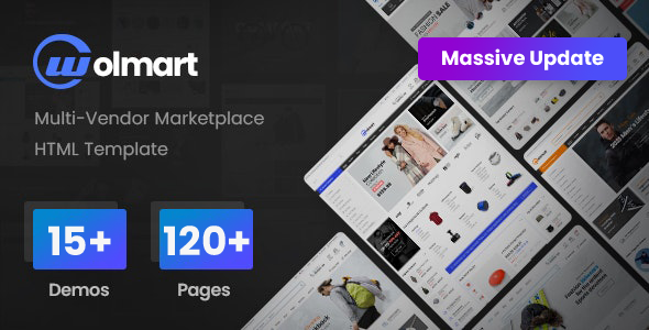 Wolmart - Marketplace eCommerce HTML Template