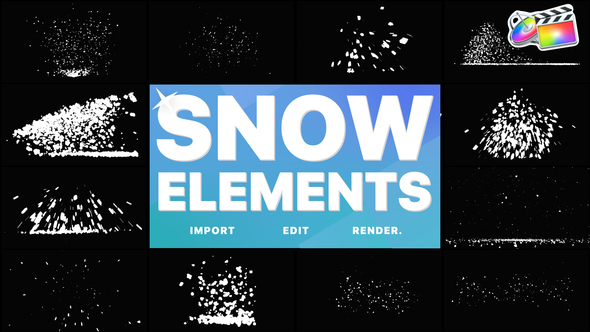 Christmas Snow Elements | FCPX alt
