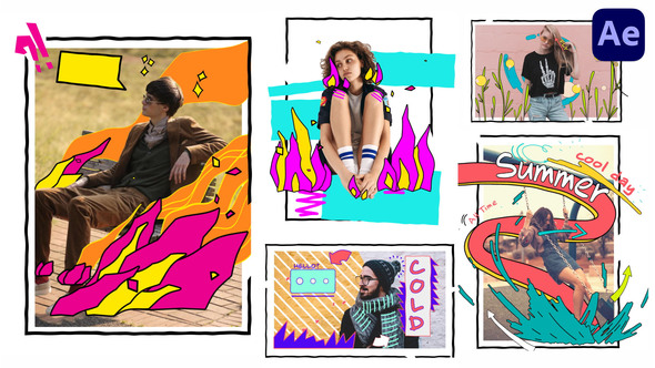 Motion elements - Animated photo illustration constructor [After Effects] alt