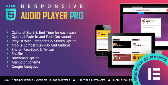 Audio Player PRO - Elementor Widget