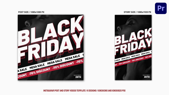 Black Friday Instagram Promo Mogrt 72