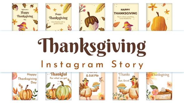 Thanksgiving Instagram Story Pack 02